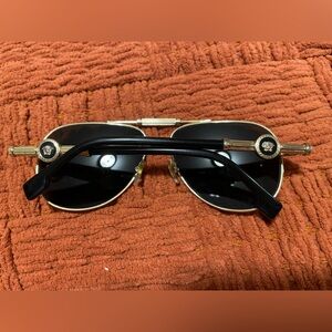 Gold Aviator Sunglasses